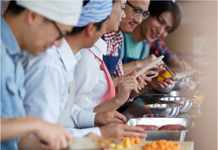 4.お料理初心者はもちろん、男性の方にも丁寧に一から教えます